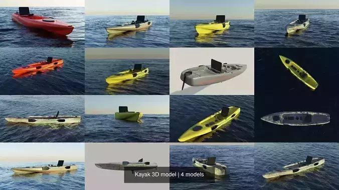 Kayak 3D model