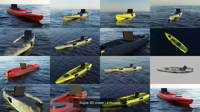 Kayak 3D model