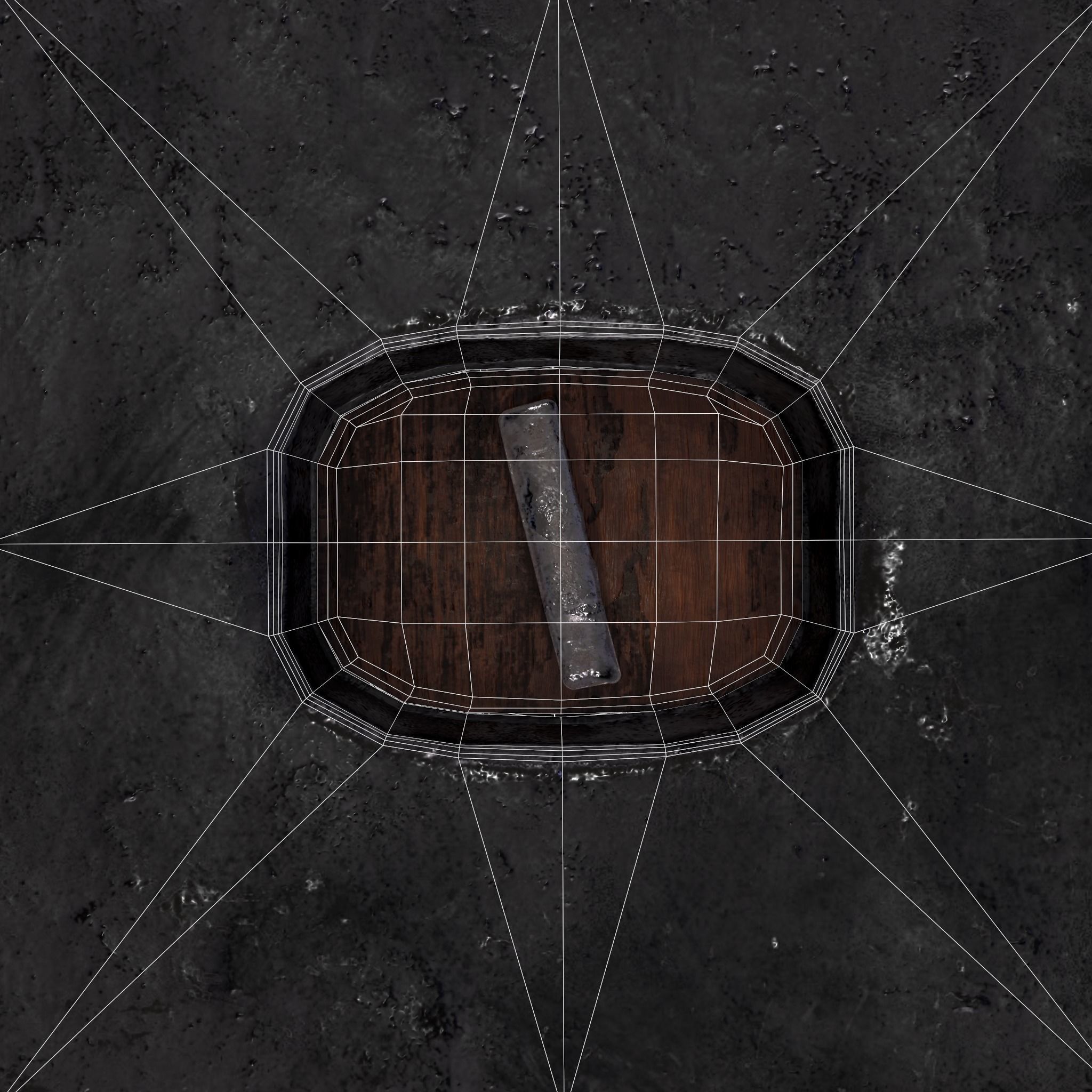 Viking Wolf Hammer Low-poly 3D model_26