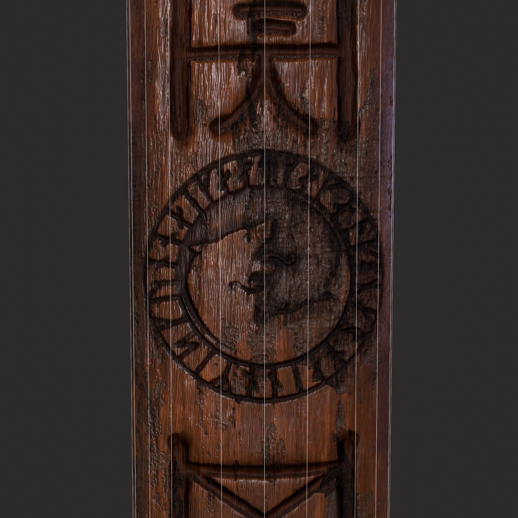 Viking Wolf Hammer Low-poly 3D model_20