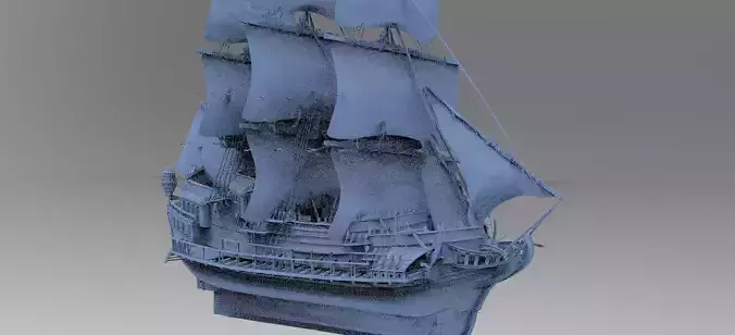 Tudor King Henry Ship 3D model