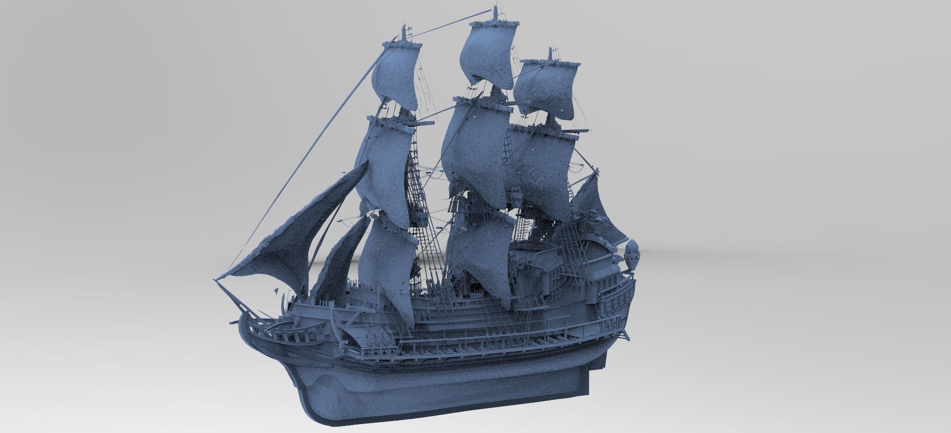 Tudor King Henry Ship 3D model_2