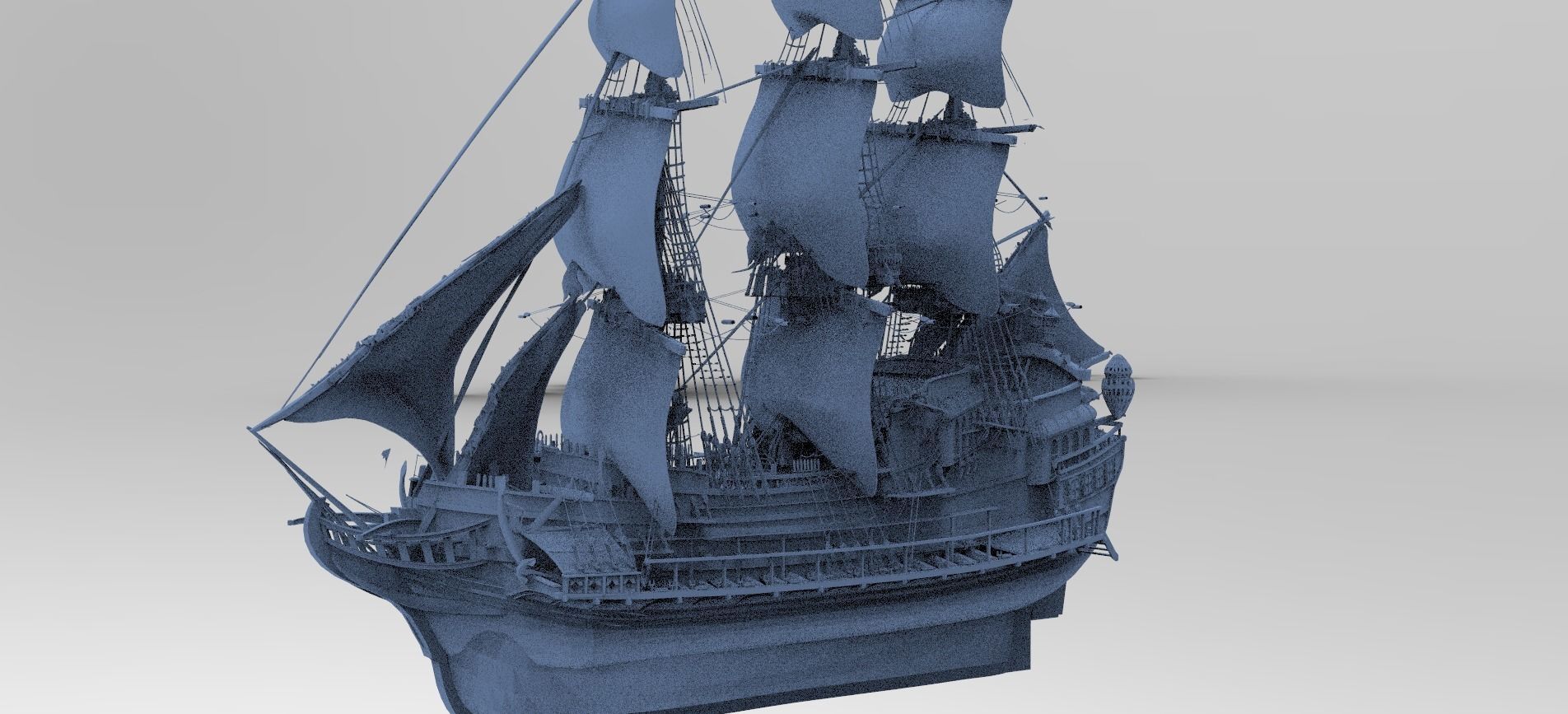 Tudor King Henry Ship 3D model_1