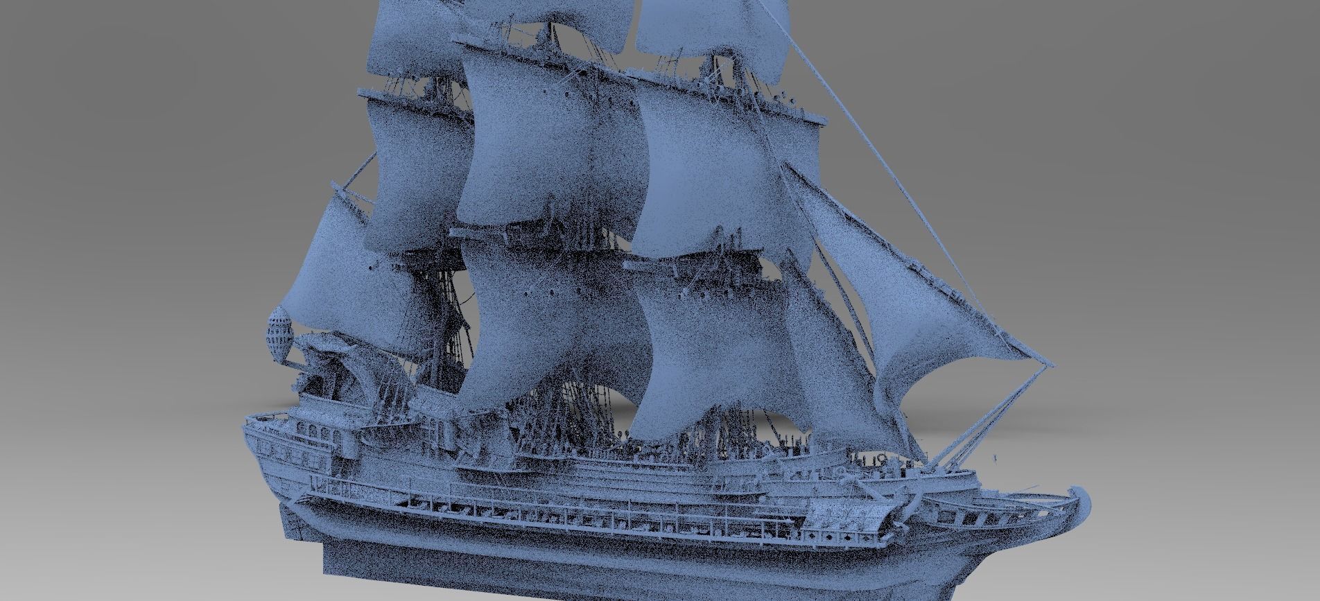 John Dee Dragon Ship 3D model_1