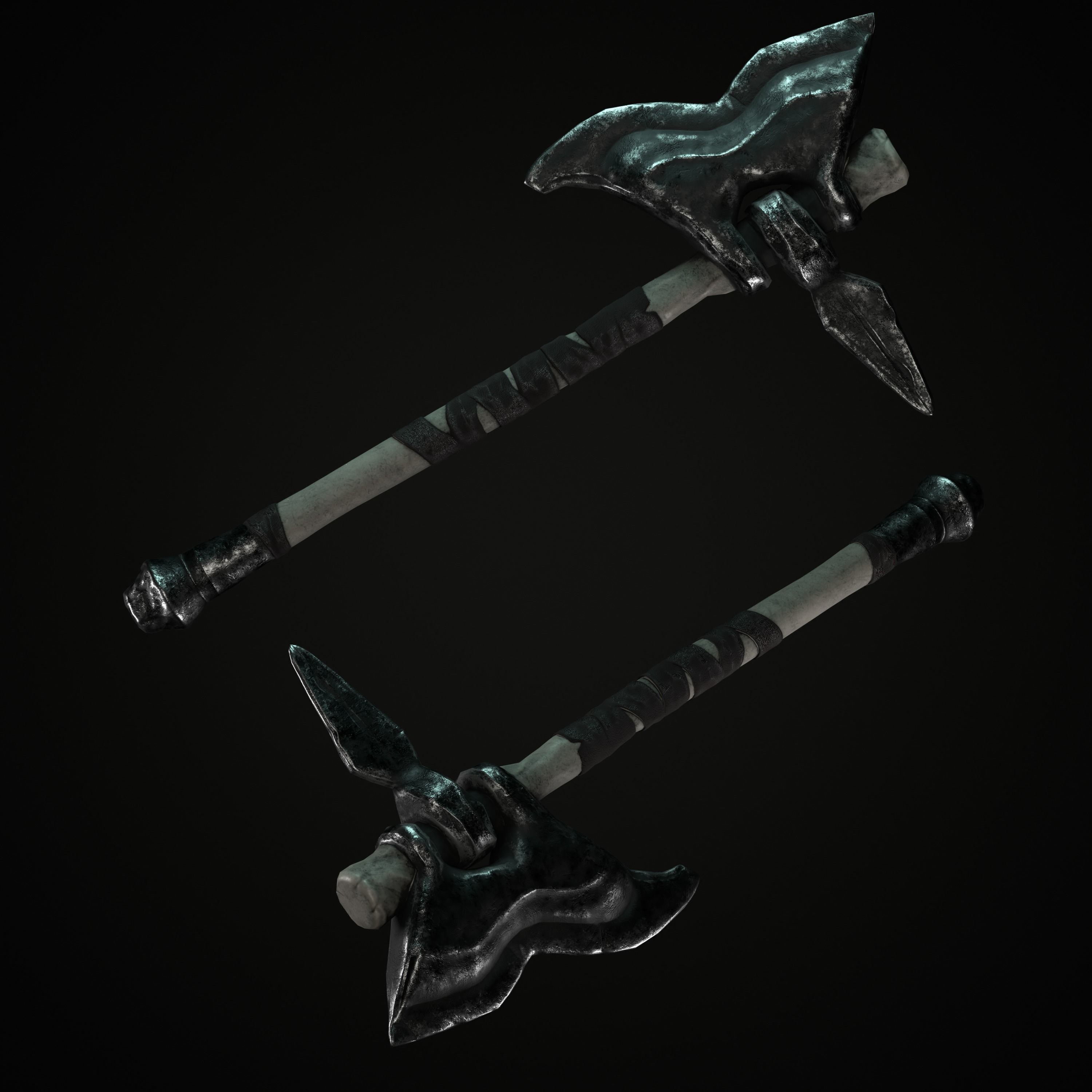 Axe Mark III Low-poly 3D model_13