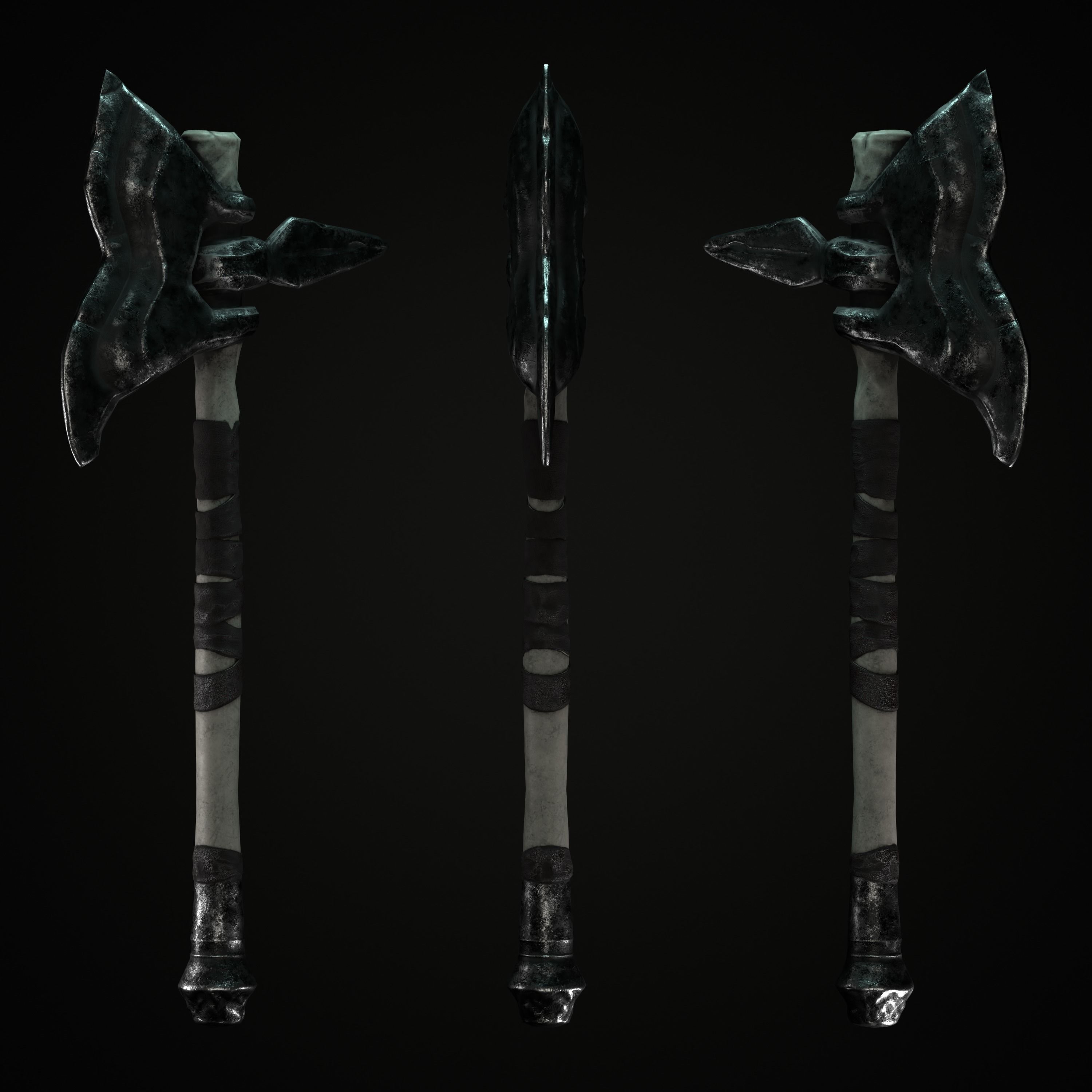 Axe Mark III Low-poly 3D model_5