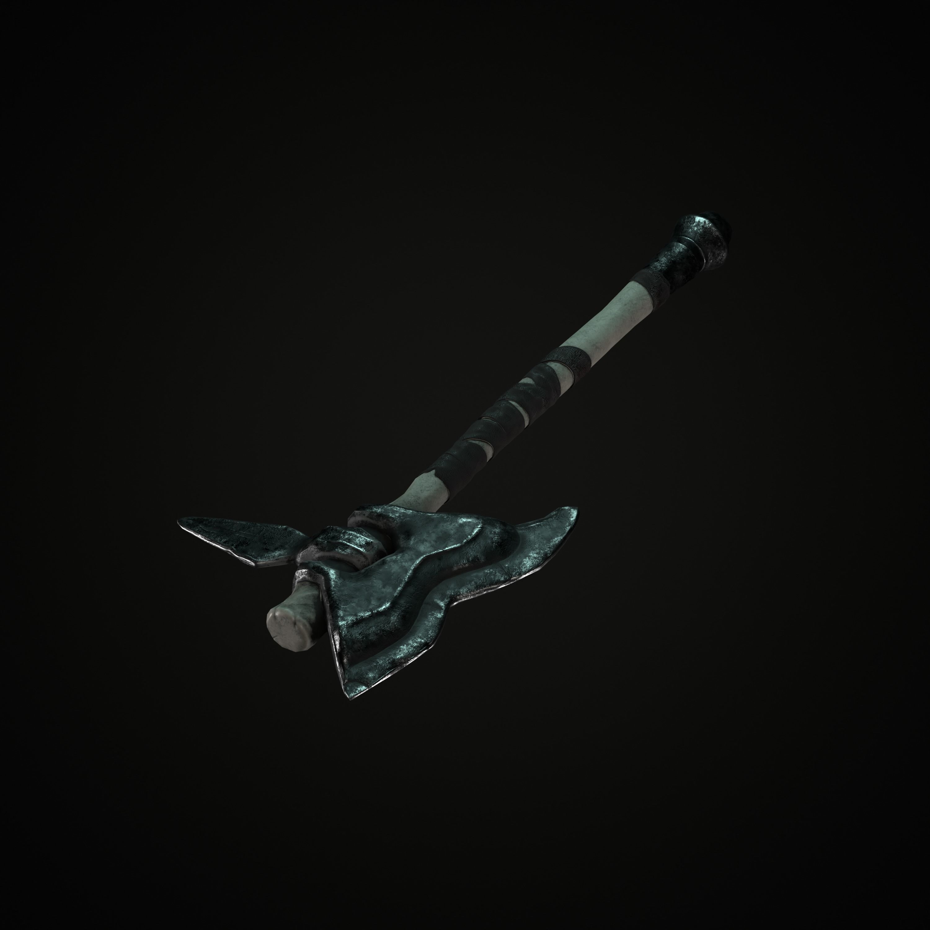 Axe Mark III Low-poly 3D model_4