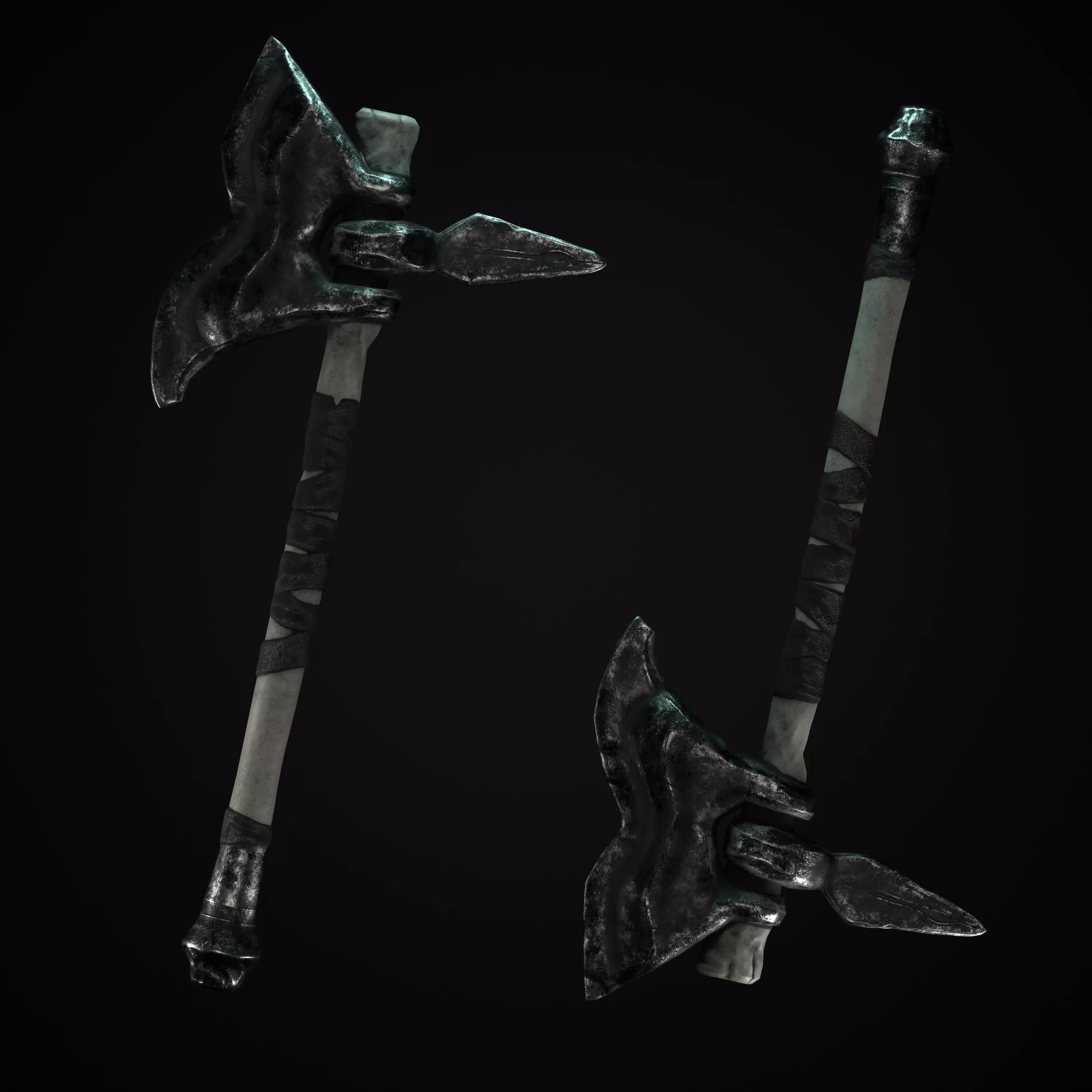 Axe Mark III Low-poly 3D model_0