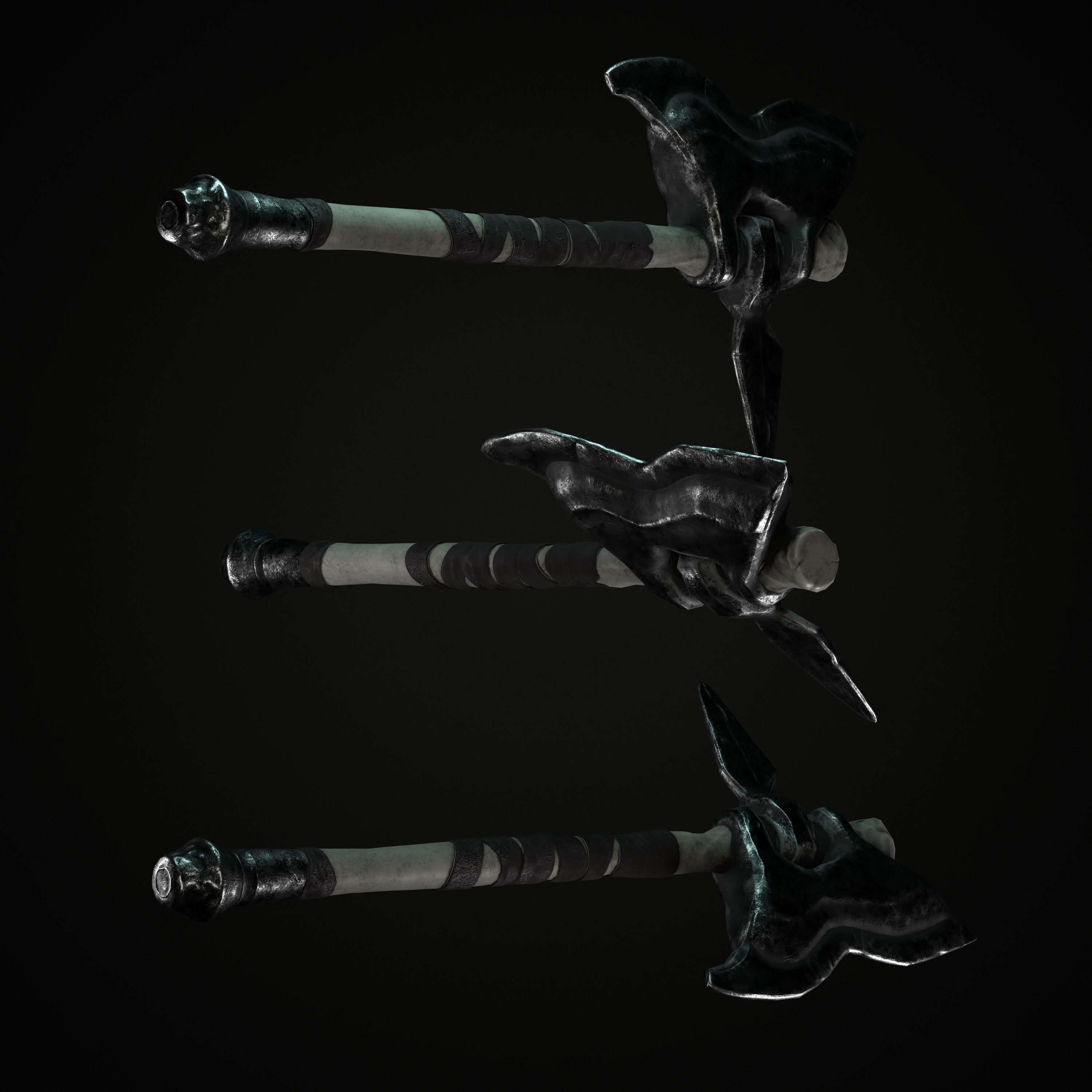 Axe Mark III Low-poly 3D model_8