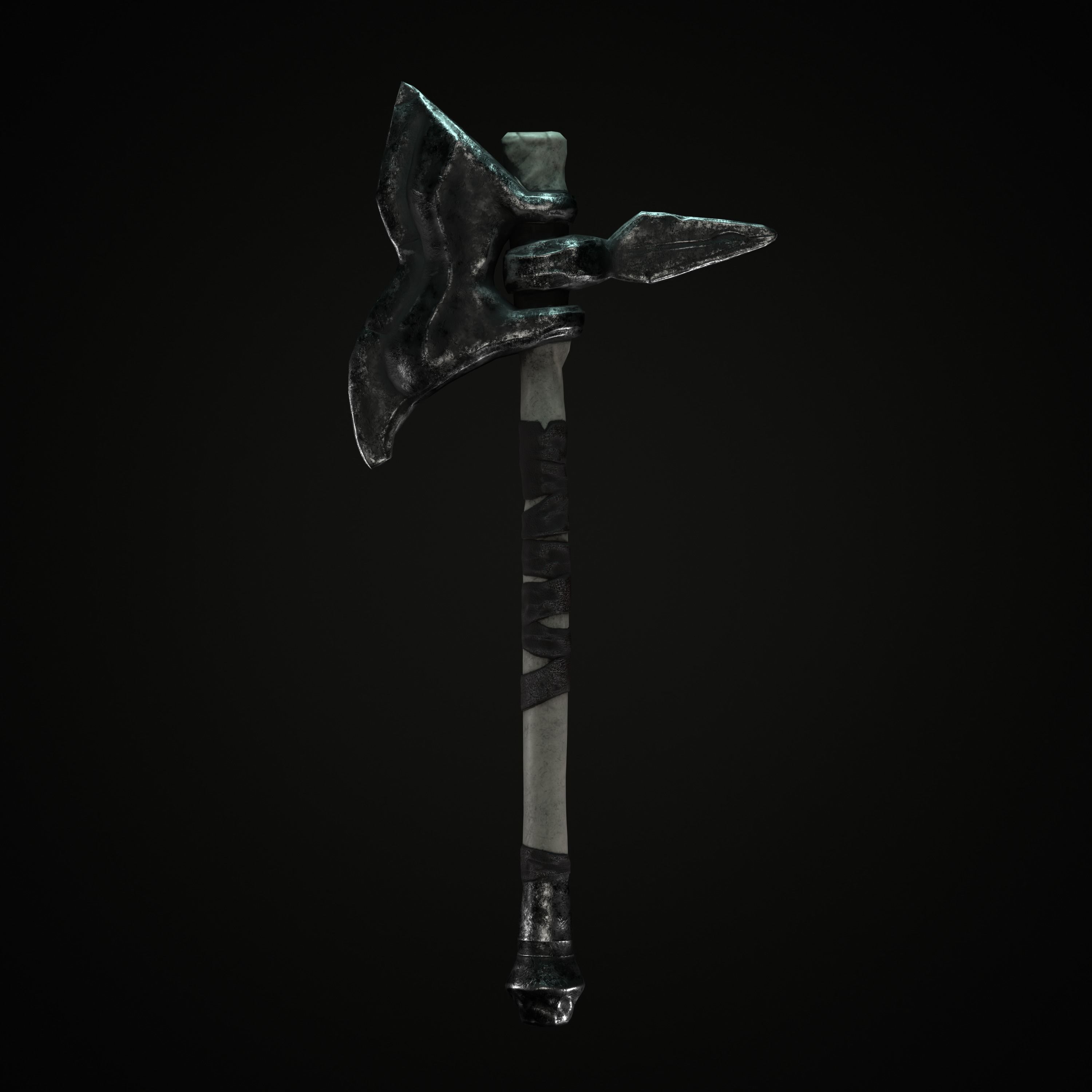 Axe Mark III Low-poly 3D model_3