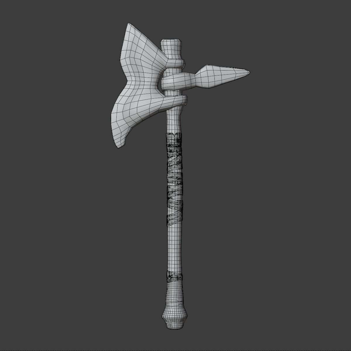 Axe Mark III Low-poly 3D model_14