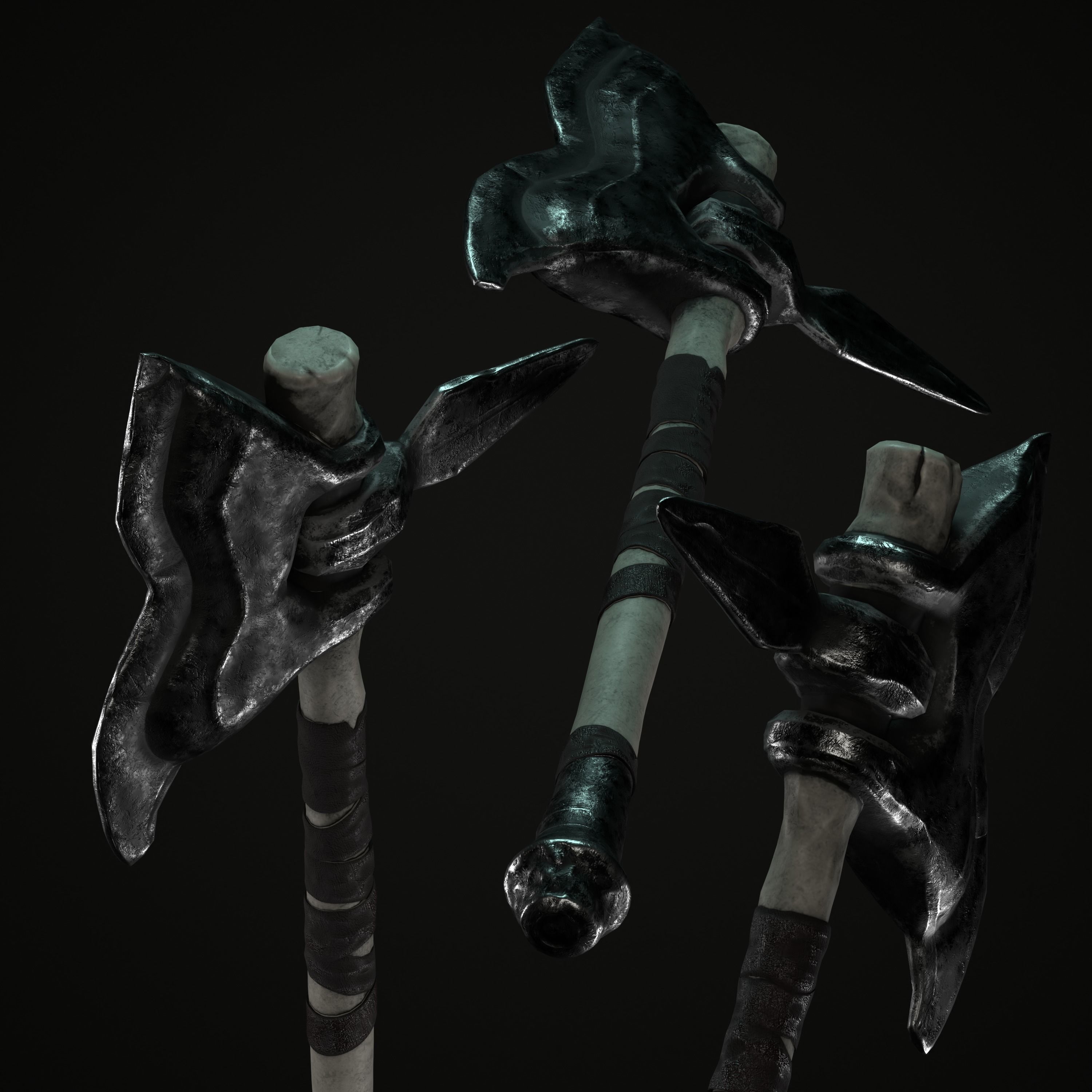 Axe Mark III Low-poly 3D model_11