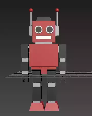 low poly robot