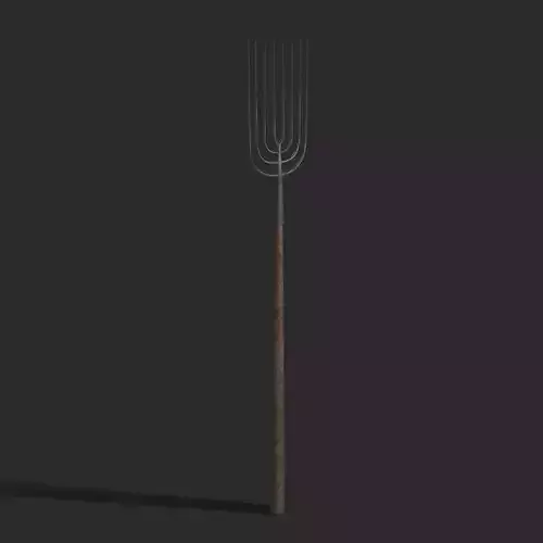 Spading Fork  Low-poly 3D model