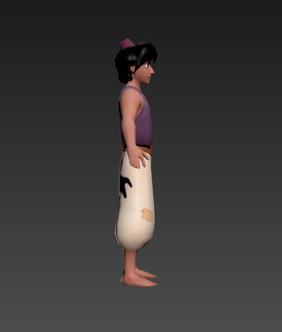 Aladdin Low-poly 3D model_2