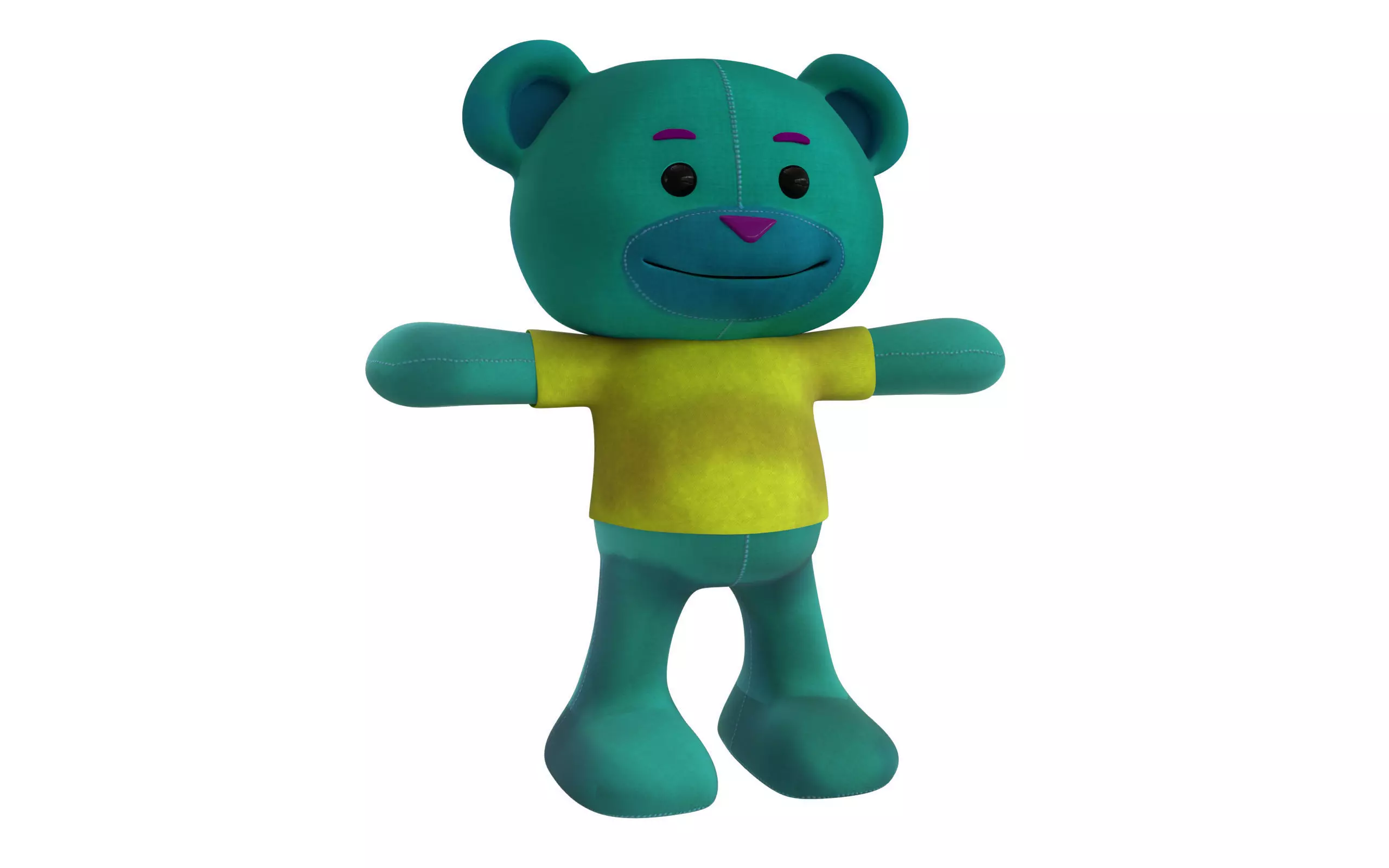 Bear cartoon 3D model_0