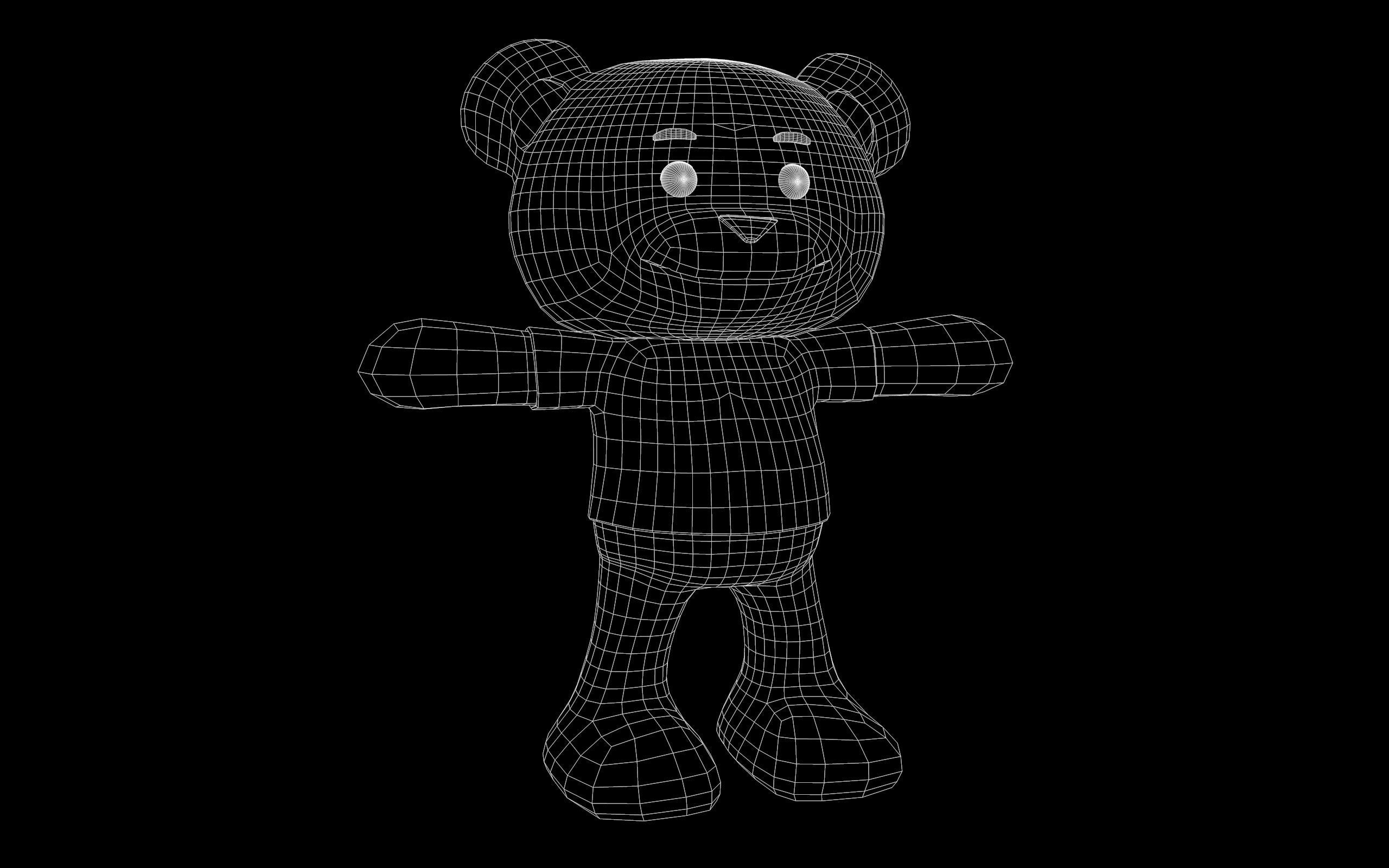 Bear cartoon 3D model_13