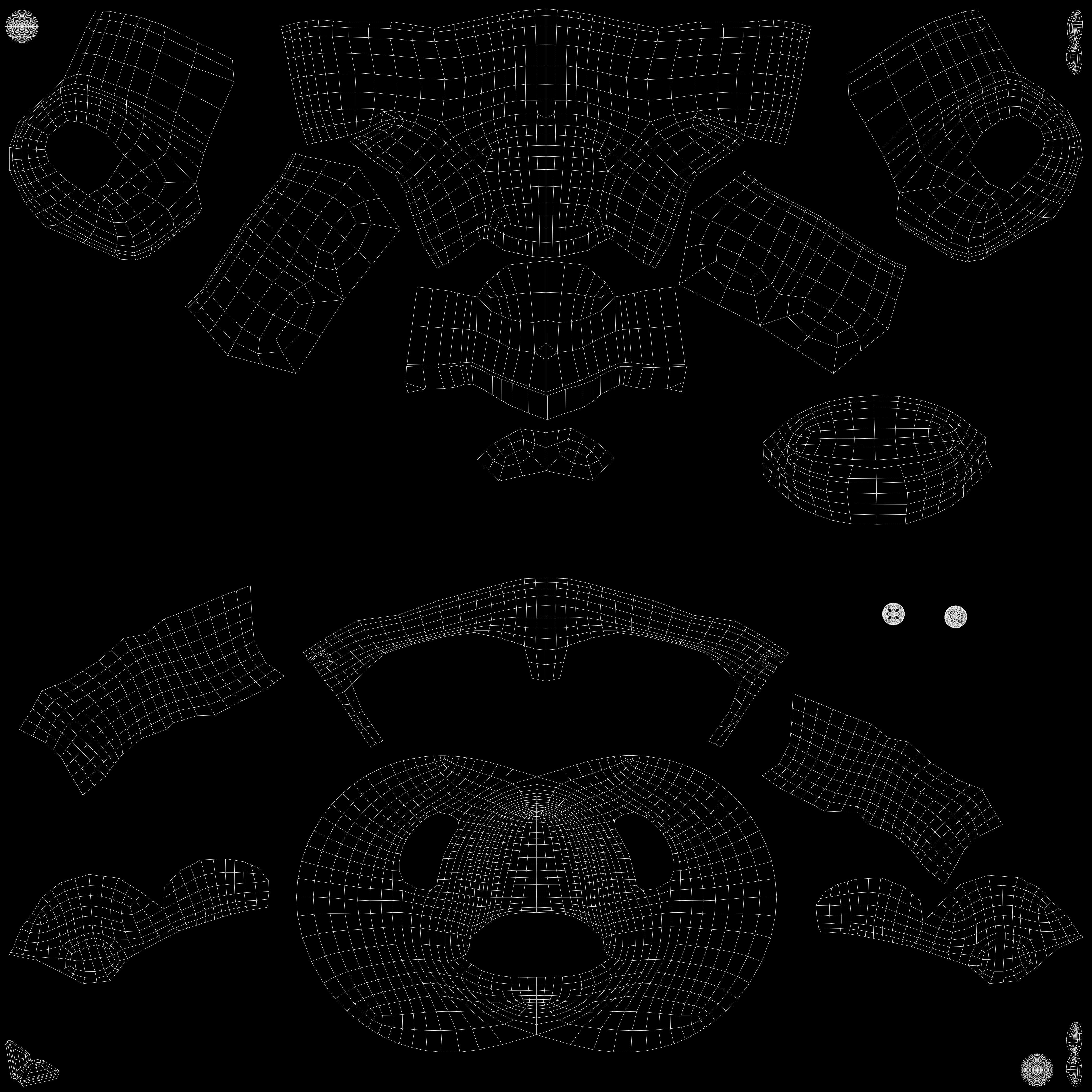 Bear cartoon 3D model_11