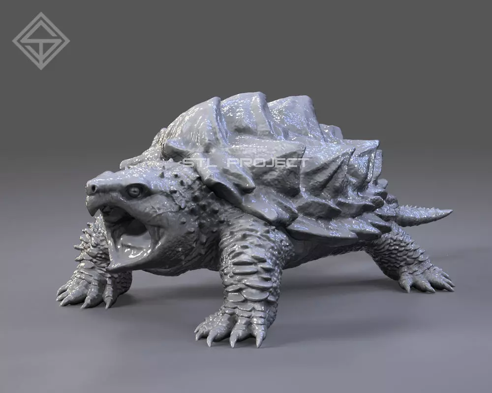 Alligator Snapping 3D print model_0