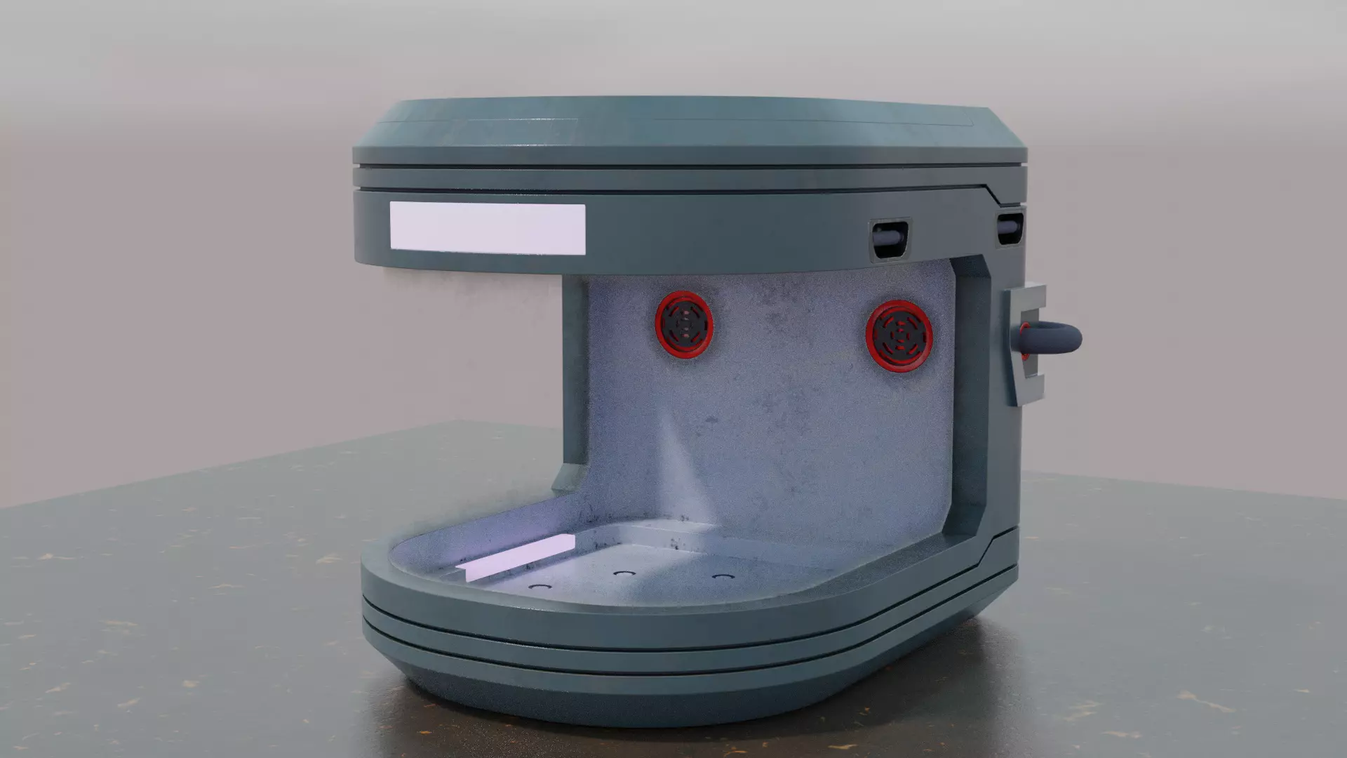 Organic Sample Container 3D model_0
