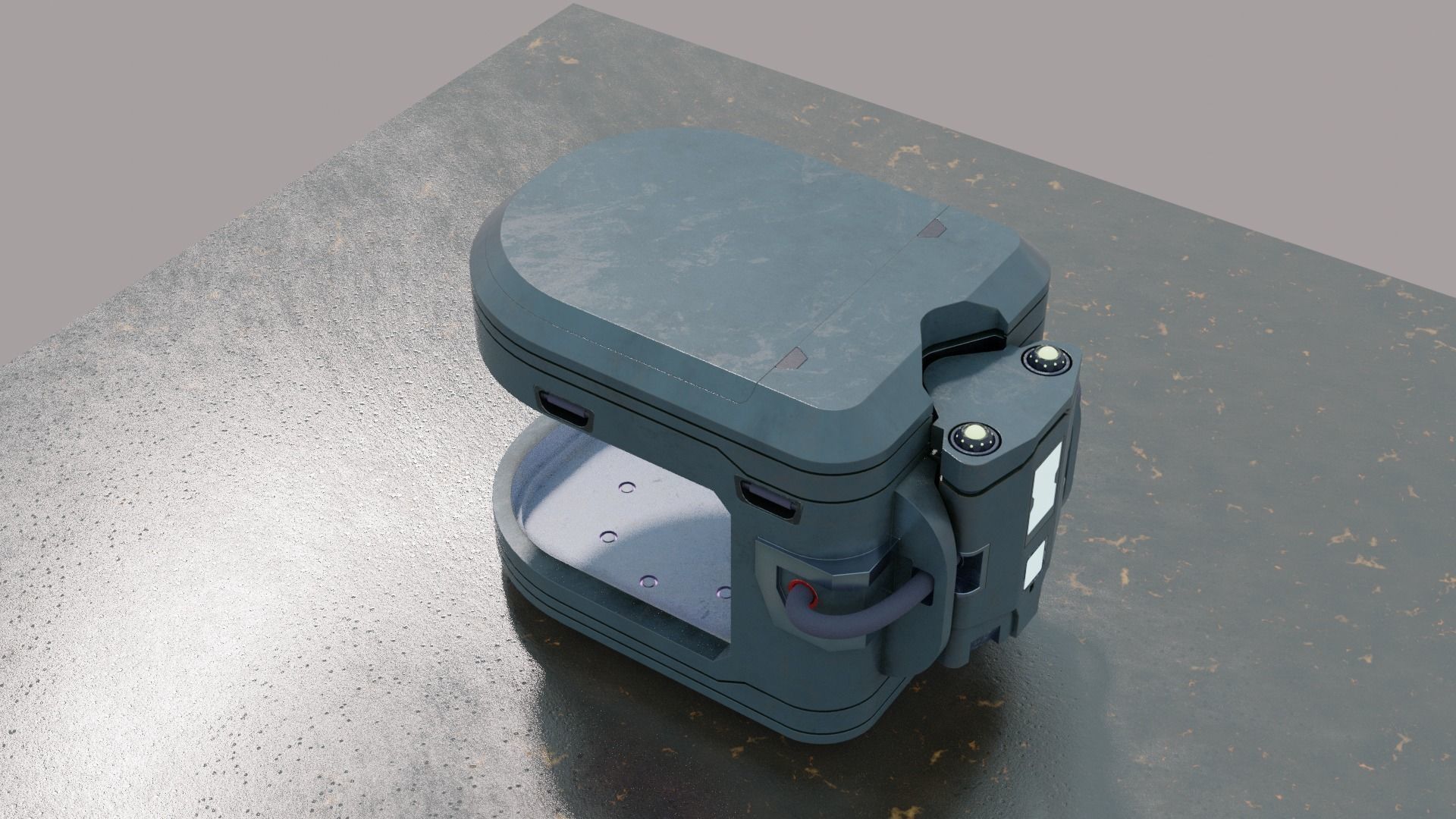 Organic Sample Container 3D model_4