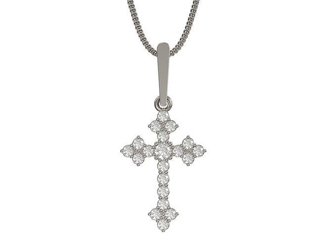 Russian cross pendant  3D print model 3D print model