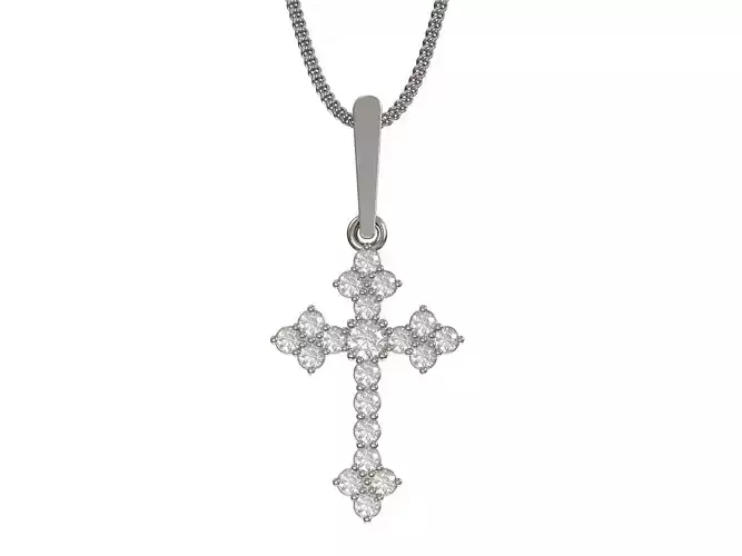 Russian cross pendant  3D print model