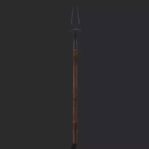 Pitchfork Low-poly 3D model