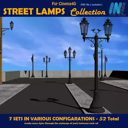 Street Lamps Collection 52 un
