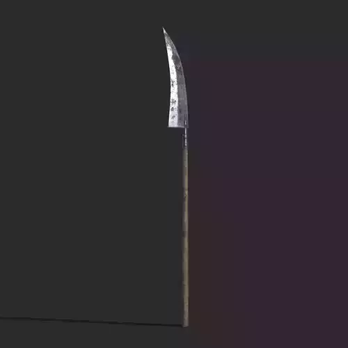 Scythe Farm Tool Low-poly 3D model