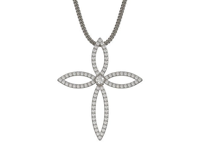 Cross pendant  3D print model 3D print model