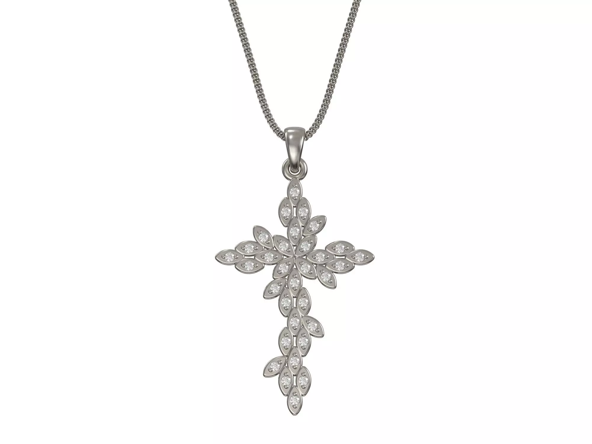Cross pendant 3D print model 3D print model