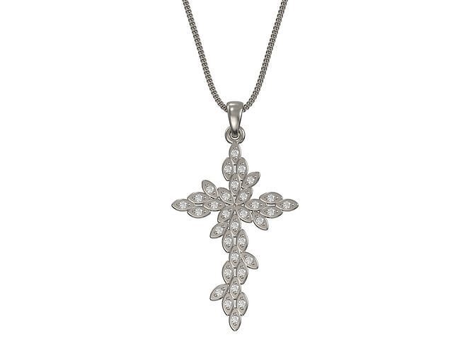 Cross pendant  3D print model 3D print model