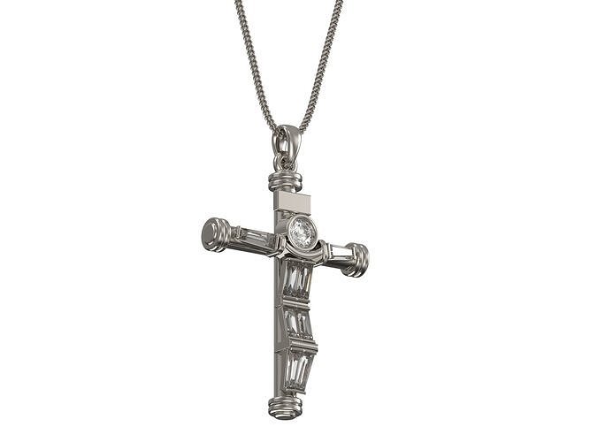Cross pendant  3D print model 3D print model