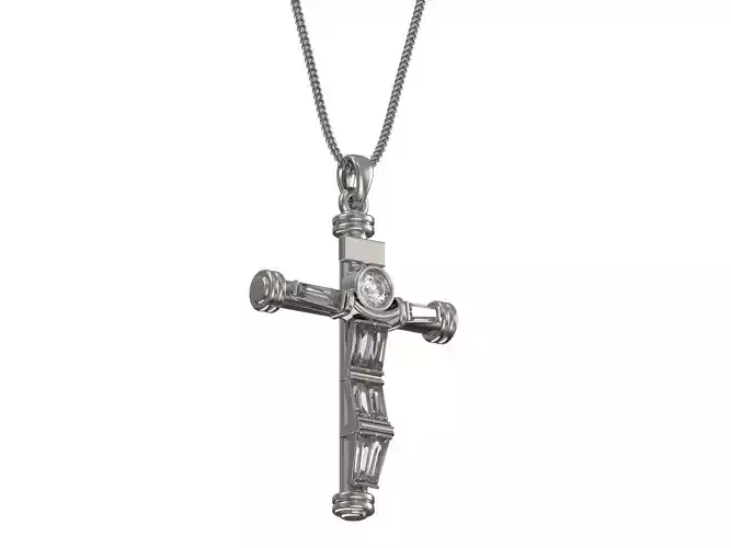 Cross pendant  3D print model 3D print model