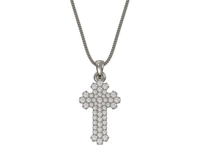 Cross pendant  3D print model 3D print model