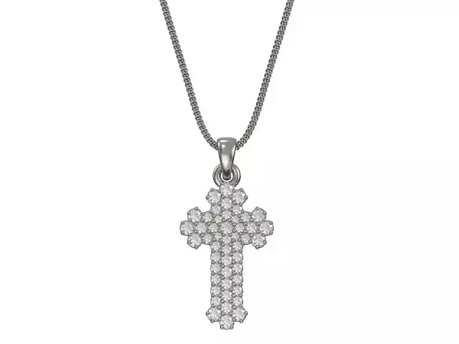 Cross pendant  3D print model 3D print model