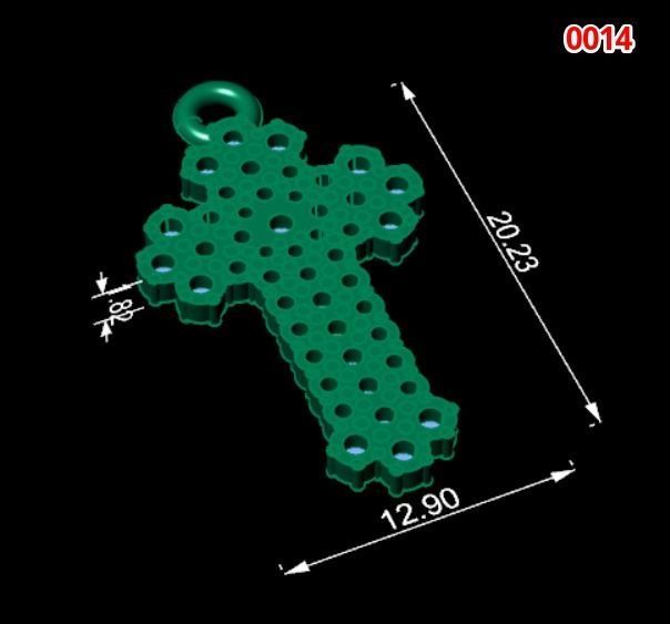 Cross pendant 3D print model 3D print model_2