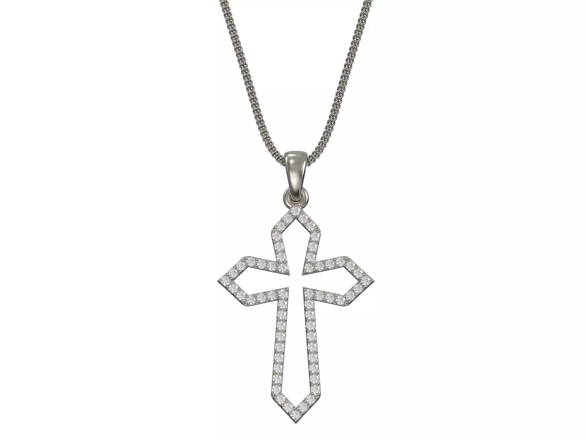 Cross pendant 3D print model 3D print model_0