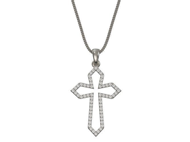 Cross pendant  3D print model 3D print model