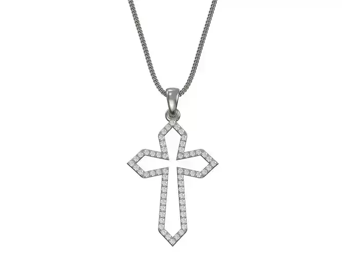 Cross pendant  3D print model 3D print model