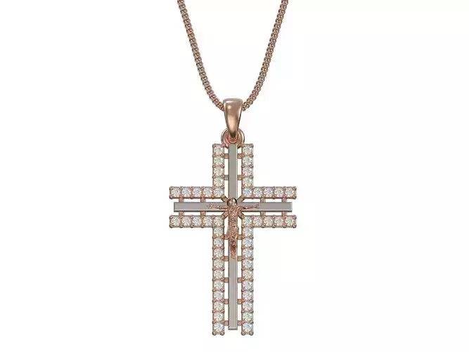 Russian cross pendant  3D print model