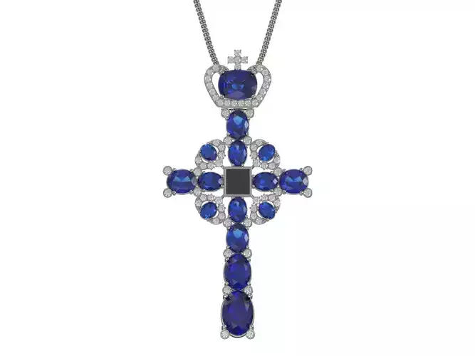Big Cross pendant  3D print model 3D print model
