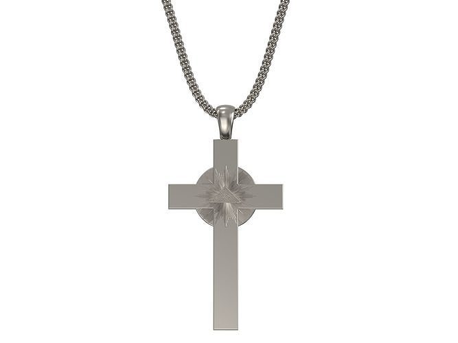 Cross pendant  3D print model 3D print model