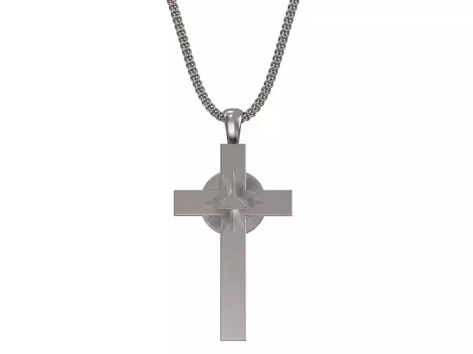 Cross pendant  3D print model 3D print model