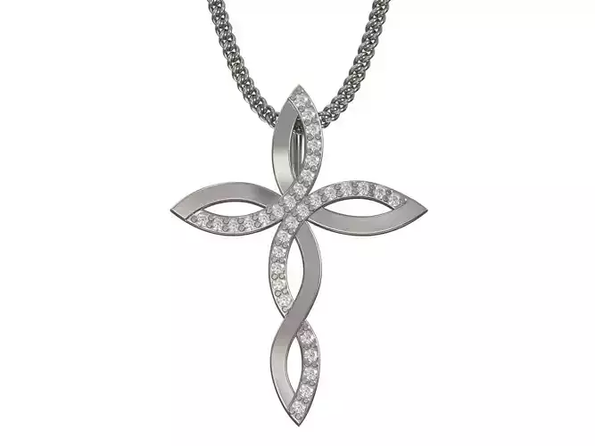 Cross Pendant  3D print model 3D print model