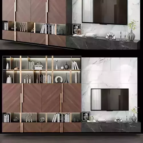 TV shelf 0220 3D model