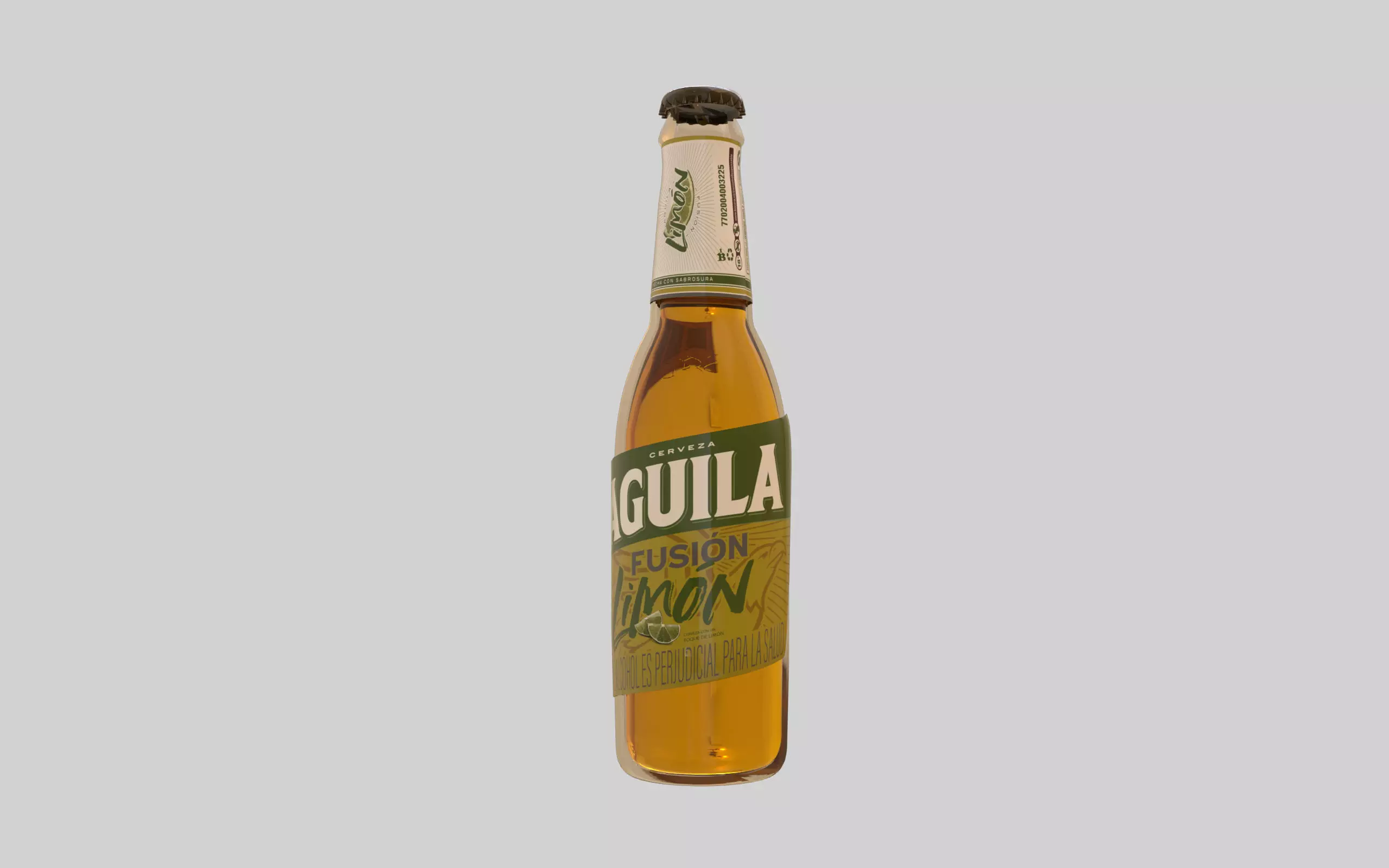 BEER AGUILA LIMON 3D model