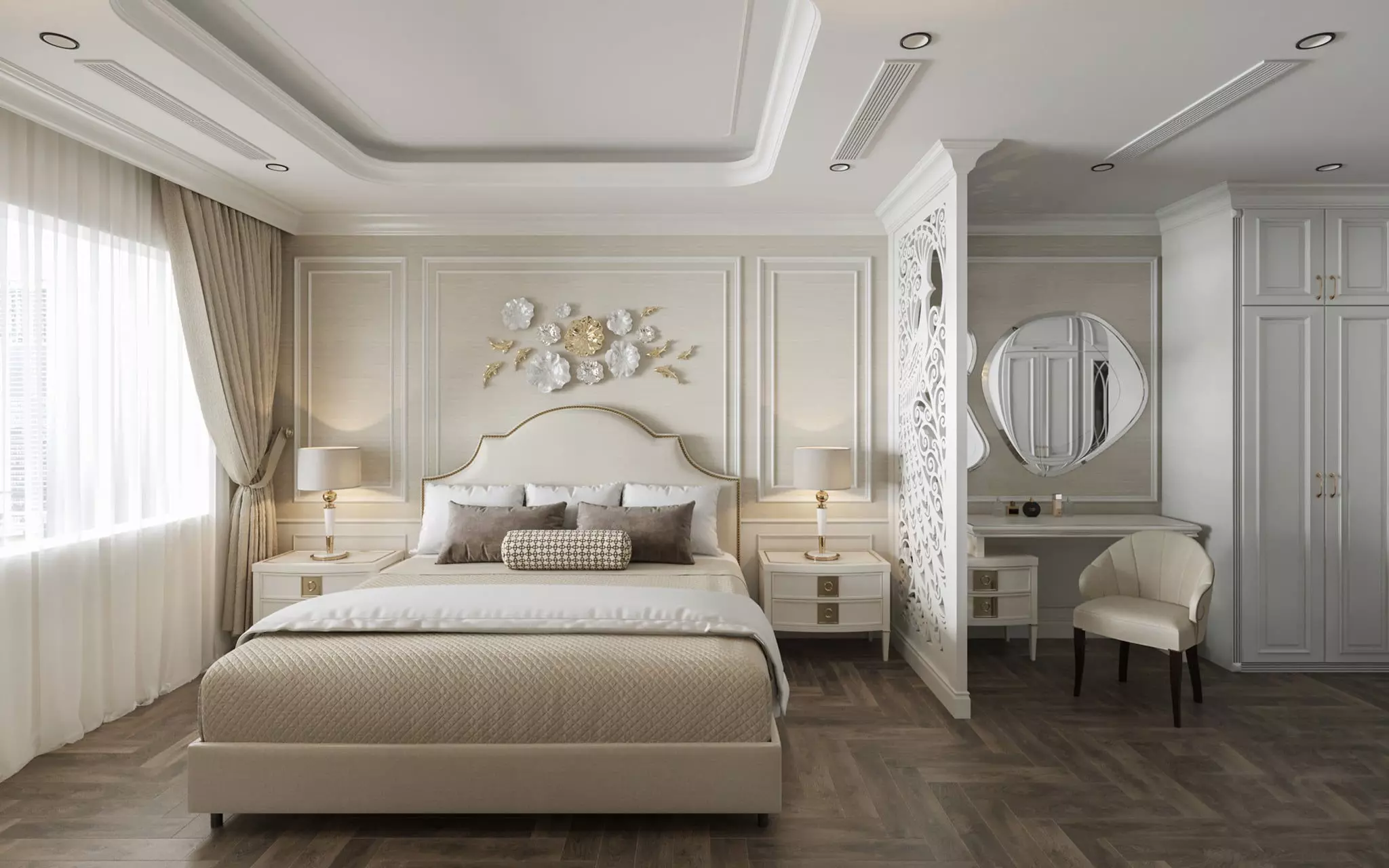 Bedroom classic 3D model 3D model_0