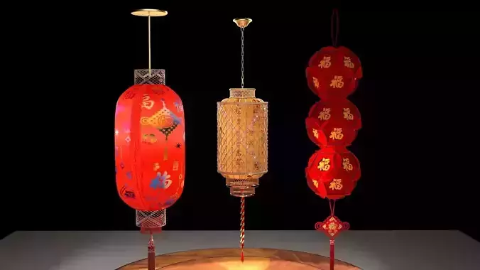 Chinese red lanterns